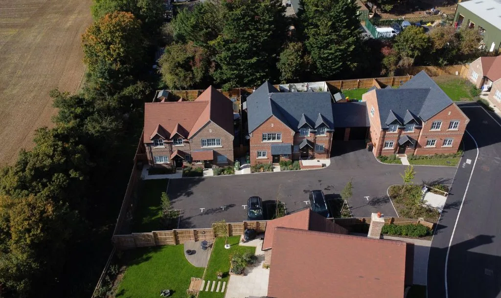 Kennylands Road Sonning Common Development Drone