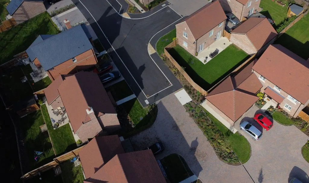 Kennylands Road Sonning Common Development Drone